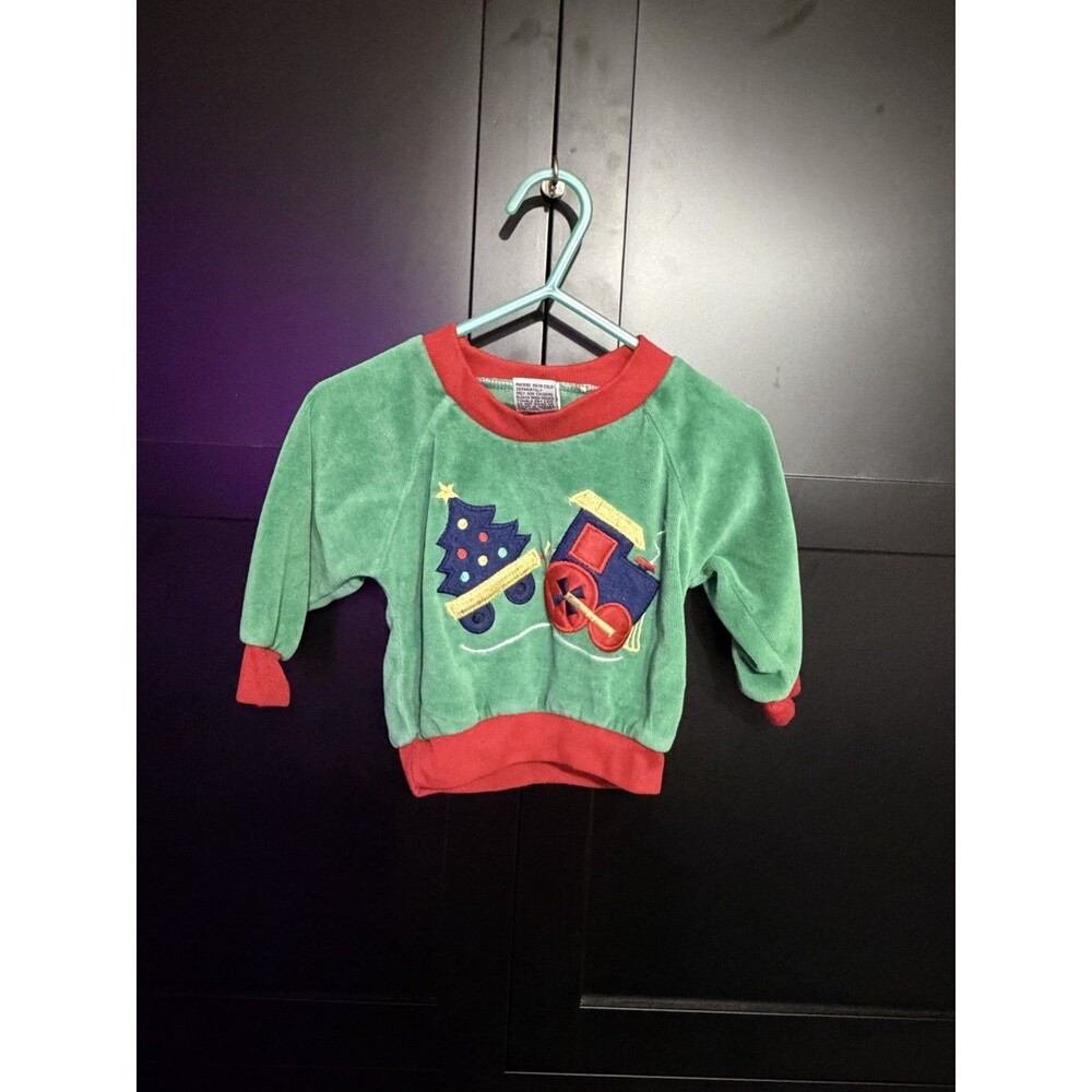 Cuties By Judy Vintage Holiday/Christmas Style  Sweatshirt 6-9mo